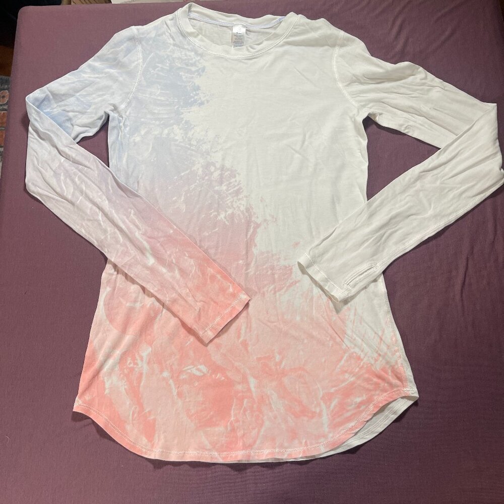 Ivivva (Lululemon kids) light long sleeve top with color detail - size 14